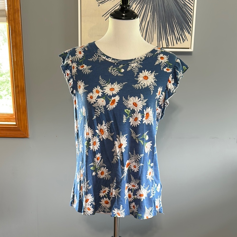 Maurice’s Floral Blue Women's Top